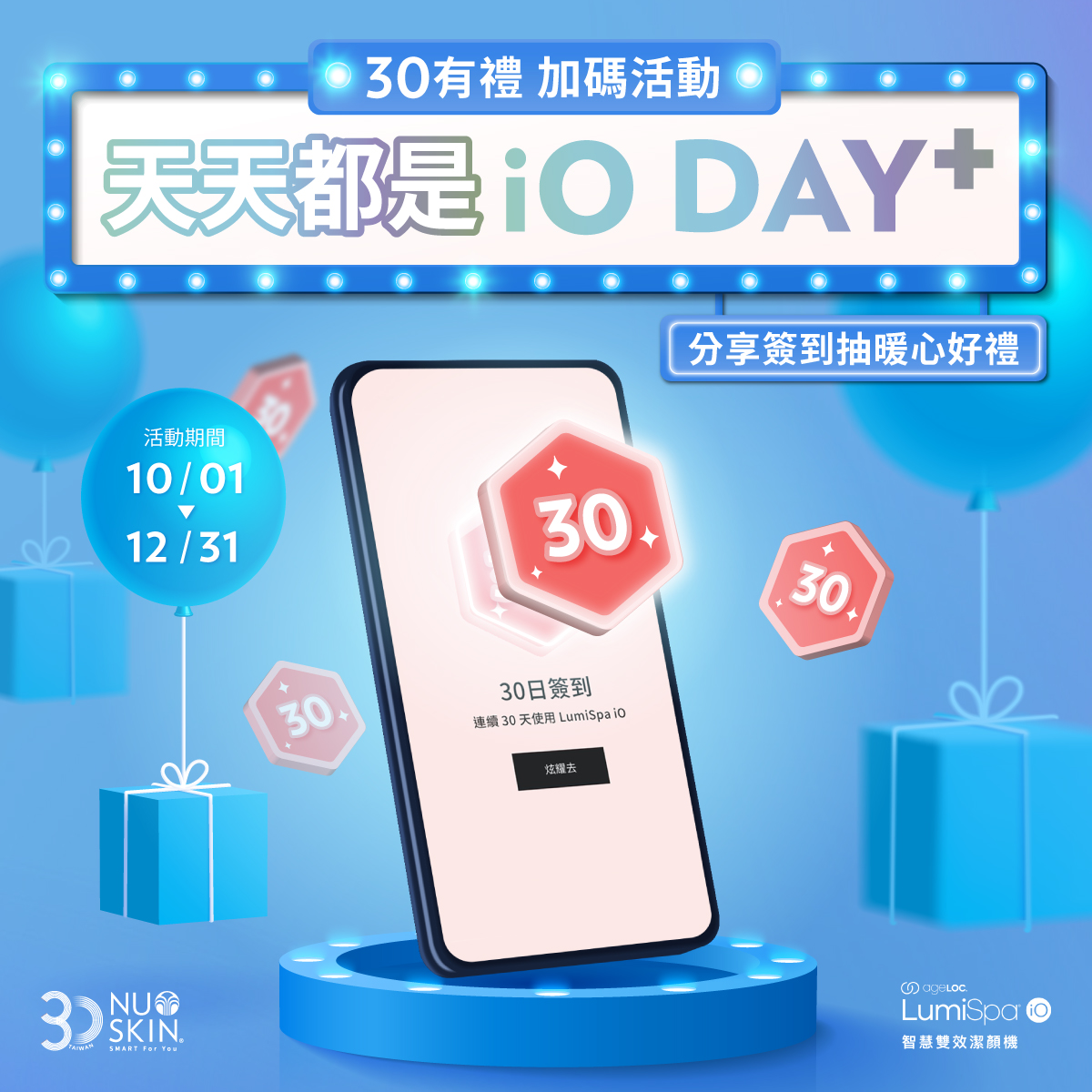 天天都是iO Day | 連線禮就來、轉出你的回饋金｜NU SKIN 如新台灣